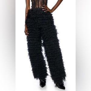 Black Tulle Pants
